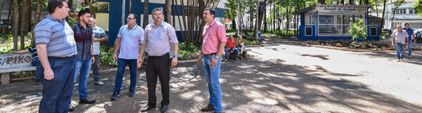 Jardim Público será primeira praça  de Rio Claro com iluminação de led.